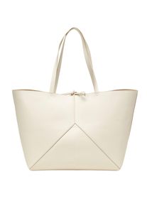 Marc O'Polo MARC O'POLO Damen Shopper "aus einer Lederalternative aus recyceltem Polyester"dry wheat, Polyester, unifarben, Taschen