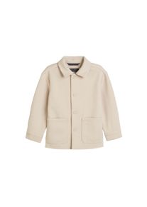 Marc O'Polo MARC O'POLO Jungen Wolljacke "aus strukturiertem Sweat"gray silk, Gr. 116, unifarben, Obermaterial: 57% Baumwolle, 40% Polyester, 3% Elasthan, Jacken