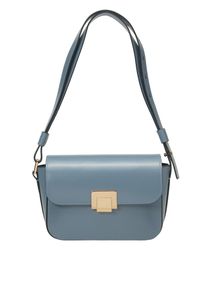 Marc O'Polo MARC O'POLO Damen Umhängetasche "mit edlem Klappverschluss"grau sky, Leder, unifarben, Taschen