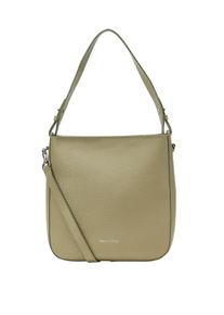 Marc O'Polo MARC O'POLO Damen Umhängetasche "aus genarbtem Rindleder"forest sand, Leder, unifarben, Taschen