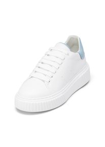 Marc O'Polo MARC O'POLO Damen Sneaker "aus Rindleder", Gr. 40weiß, smooth sky, Obermaterial: 100% Leder, unifarben, Schuhe