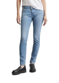 Marc O'Polo MARC O'POLO Damen Slim-fit-Jeans "aus Organic Cotton Stretch"play with blau wash, casual, Gr. 30, unifarben, Obermaterial: 98% Baumwolle, 2%
