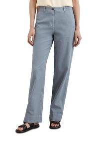 Marc O'Polo MARC O'POLO Damen Chinohose "aus Baumwolle-Leinen-Mix"nordic sea, casual, Gr. 46, unifarben, Obermaterial: 88% Baumwolle, 12% Leinen, Hosen
