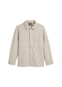 Marc O'Polo MARC O'POLO Jungen Wolljacke "aus strukturiertem Sweat"gray silk, Gr. 164, unifarben, Obermaterial: 57% Baumwolle, 40% Polyester, 3% Elasthan, Jacken
