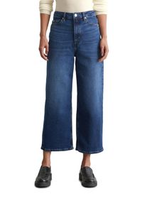 Marc O'Polo MARC O'POLO Damen Weite Jeans "aus Organic-Cotton-Mix-Stretch"authentic schwarz sea blau wash, casual, Gr. 30, unifarben, Obermaterial: 90%