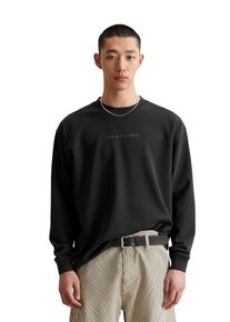 Marc O'Polo Herren Sweatshirt "mit Print auf Vorder- und Rückseite"broken graphite, Gr. XXL, MARC O'POLO DENIM, unifarben, Obermaterial: 100% Baumwolle,