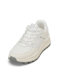 Marc O'Polo MARC O'POLO Damen Sneaker "aus recyceltem Leder und Polyester", Gr. 36cloudy weiß, silber, Obermaterial: 80% Polyester, 20% Leder, unifarben, Schuhe