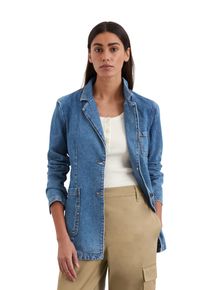 Marc O'Polo MARC O'POLO Damen Jeansjacke "aus Lyocell-Baumwolle-Mix"clean mid blau wash, casual, Gr. 34, unifarben, Obermaterial: 76% Lyocell, 24% Baumwolle,