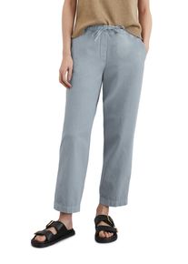 Marc O'Polo MARC O'POLO Damen Chinohose "aus Organic-Cotton-Leinen-Mix"nordic sea, casual, Gr. 36, unifarben, Obermaterial: 88% Baumwolle, 12% Leinen, Hosen