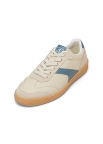 Marc O'Polo MARC O'POLO Herren Sneaker "aus edlem Rindleder", Gr. 41sanftes weiß, denim, Obermaterial: 100% Leder (Rind), unifarben, casual, Schuhe