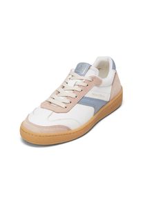 Marc O'Polo MARC O'POLO Damen Sneaker "aus edlem Rindleder", Gr. 40weiß, chalky peach, smooth sky, Obermaterial: 100% Leder (Rind), unifarben, casual, Schuhe