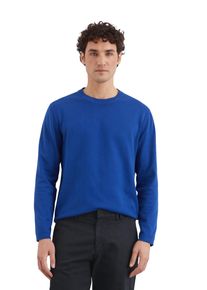 Marc O'Polo MARC O'POLO Herren Rundhalspullover "aus reiner Bio-Baumwolle"venom blau, casual, Gr. XL, unifarben, Obermaterial: 100% Baumwolle, Pullover