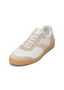 Marc O'Polo MARC O'POLO Herren Sneaker "aus edlem Rindleder", Gr. 40weiß cotton, light dusty sand, Obermaterial: 100% Leder (Rind), unifarben, casual, Schuhe