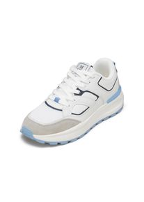 Marc O'Polo MARC O'POLO Damen Sneaker "aus Rindleder und Mesh", Gr. 36salty weiß, fresh sky, Obermaterial: 95% Leder (Rind), 5% Polyamid, unifarben, Schuhe