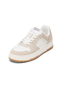 Marc O'Polo MARC O'POLO Damen Sneaker "aus hochwertigem Rindleder", Gr. 41dry sand, weiß, Obermaterial: 100% Leder (Rind), unifarben, Schuhe