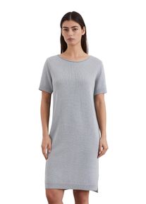 Marc O'Polo MARC O'POLO Damen Strickkleid "aus Bio-Baumwolle-Leinen-Mix"nordic sea, casual, Gr. 36, unifarben, Obermaterial: 52% Baumwolle, 48% Leinen; Futter: