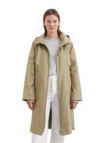 Marc O'Polo MARC O'POLO Damen Langmantel "aus recyceltem Polyester-Canvas"forest sand, casual, Gr. 34, unifarben, Obermaterial: 100% Polyester, Mäntel