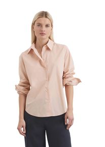 Marc O'Polo MARC O'POLO Damen Langarmbluse "aus Papertouch-Popeline"chalky peach, elegant, Gr. 38, unifarben, Obermaterial: 100% Baumwolle, Blusen