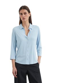 Marc O'Polo MARC O'POLO Damen Langarmbluse "aus LENZING ECOVERO "smooth sky, Basic, Gr. S, unifarben, Obermaterial: 94% Viskose, 6% Elasthan, Blusen