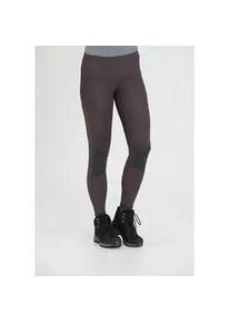 Funktionstights WHISTLER "Millie", Damen, Gr. 40, EURO-Gr&ouml;&szlig;en, braun (braun, grau), 85% Polyamid, 15% Elasthan, mehrfarbig, lang, Hosen, mit verst&auml;rkten Eins&auml;tzen