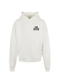 Kapuzensweatshirt Merchcode ""Merchcode Herren Lewis Capaldi - PP Logo Ultra Heavy Hoody"", Herren, Gr. 3XL, weiß (ready for dye), 100% Baumwolle, bedruckt, Langarm, Sweatshirts