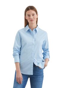 Marc O'Polo MARC O'POLO Damen Langarmbluse "aus Organic Cotton"smooth sky, elegant, Gr. 40, unifarben, Obermaterial: 100% Baumwolle, Blusen