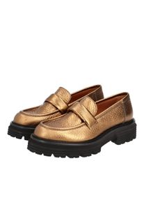 Thea Mika Slipper & Pantoletten - Penny-Loafer - Gr. 38 (EU) - in Gold - f&uuml;r Damen
