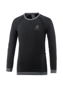 Odlo Evolution Warm Funktionsshirt Kinder - schwarz - Gr. 116-128 - Polyester/Polyamid/Elastan