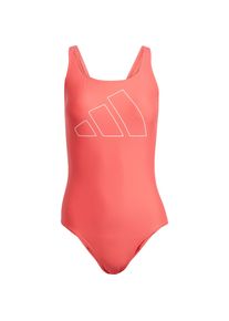 Adidas Big Bars Schwimmanzug Damen - rot - Gr. 36 - Polyamid/Elastan