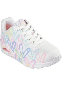 Skechers Uno Sneaker Damen - weiß - Gr. 39 1/2 - Synthetik