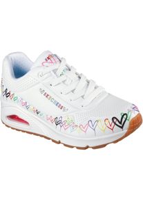 Skechers Uno Goldcrown Collab Heart Sneaker Damen - weiß - Gr. 41 - Synthetik