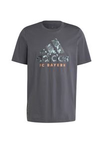 Adidas Fc Bayern München T-Shirt Herren - grau - Gr. S - Baumwolle