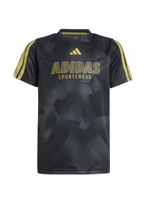 Adidas Hot Cof Funktionsshirt Kinder - schwarz - Gr. 140 - Polyester