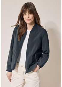 Cecil Damen Blousonslate khaki, casual, Gr. L, unifarben, Stoff, 89% Viskose, 11% Polyamid, Jacken, mit Stehkragen