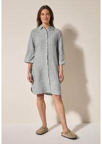 Cecil Damen Sommerkleidchambray balmy khaki, casual, Gr. M, gestreift, Stoff, 100% Leinen, Kleider, aus Leinen