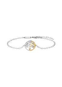 JULIE JULSEN Armband 925 Silber rhodiniert teils vergoldet Liebesbaum Zirkonia