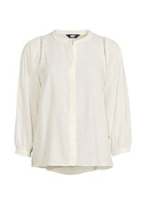 LANDS' END Bluse im Leinenmix, Damen,  Wei&szlig;, Leinen/Viskose, by Lands' End