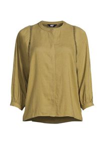 LANDS' END Bluse im Leinenmix, Damen,  Gr&uuml;n, Leinen/Viskose, by Lands' End