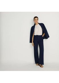 LANDS' END &Auml;rmelloses Top im Leinenmix, Damen,  Wei&szlig;, Leinen/Viskose, by Lands' End