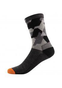 Salewa Pedroc Camu All Mountain Crew Sock Wandersocken Herren (Gr 45-47 |schwarz)