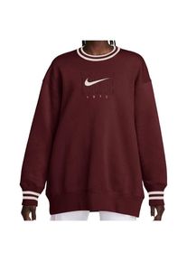 Nike SW Phoenix Fleece Graphic OS Sweatshirt Pullover Damen (Gr S |rot)