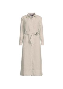 LANDS' END Leinen-Midikleid, Damen,  Wei&szlig;, by Lands' End