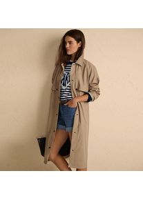 LANDS' END Langer Regenmantel, Damen,  Beige, Polyester/Polyurethan, by Lands' End