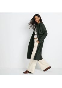 LANDS' END Langer Regenmantel, Damen,  Gr&uuml;n, Polyester/Polyurethan, by Lands' End