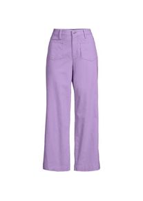 LANDS' END Chino-Culotte, Damen,  Lila, Elasthan/Baumwoll-Mischung, by Lands' End