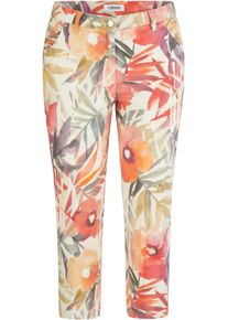 KjBRAND Damen 7/8-Hose "Betty"lachs mit druck, casual, Gr. 46, bedruckt, Web, Obermaterial: 40% Baumwolle, 37% Polyester, 20% Lyocell (TENCEL), 3%