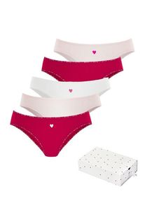 Lascana Jazz-Pants Slips mehrfarbig Gr. 32/34 für Damen. Mit Print, Spitze. Körpernah. Nachhaltig.