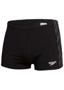 Badehose Speedo Hyperboom Panel Aquashort Herren (Gr 4 |schwarz)