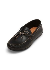 Marc O'Polo MARC O'POLO Damen Mokassin "aus veredeltem Rindleder", Gr. 40schwarz, natural, Obermaterial: 100% Leder (Rind), unifarben, Schuhe