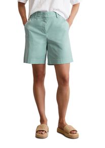 Marc O'Polo MARC O'POLO Damen Shorts "aus Organic Cotton Twill Stretch"pure teal, casual, Gr. 36, unifarben, Obermaterial: 97% Baumwolle, 3% Elasthan; Futter:
